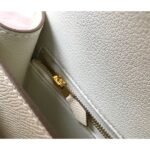 HERM White Constance MM 24cm Epsom Leather Bag - 图片 6