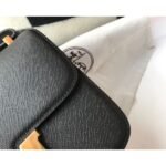 HERM Black Constance MM 24cm Epsom Leather Bag - 图片 4