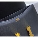 HERM Black Constance MM 24cm Epsom Leather Bag - 图片 8