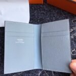 HERM MC?? Euclide Card Holder In Blue Lin Epsom Leather - 图片 2