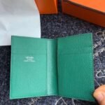 HERM MC?? Euclide Card Holder In Green Epsom Leather - 图片 2