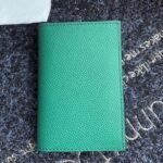 HERM MC?? Euclide Card Holder In Green Epsom Leather