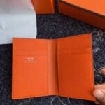 HERM MC?? Euclide Card Holder In Orange Epsom Leather - 图片 2