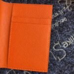 HERM MC?? Euclide Card Holder In Orange Epsom Leather - 图片 4