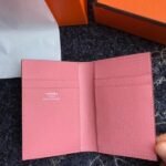 HERM MC?? Euclide Card Holder In Pink Epsom Leather - 图片 2
