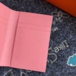 HERM MC?? Euclide Card Holder In Pink Epsom Leather - 图片 3