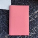 HERM MC?? Euclide Card Holder In Pink Epsom Leather