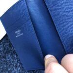 HERM MC?? Euclide Card Holder In Sapphire Epsom Leather - 图片 5
