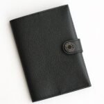 HERM R.M.S Passport Holder in Black Evercolor Calfskin
