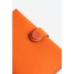 HERM R.M.S Passport Holder in Orange Evercolor Calfskin - 图片 6
