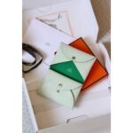 HERM Calvi Duo Verso Card Holder in Vert Fizz Mysore Goatskin - 图片 2