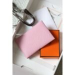 HERM Calvi Duo Card Holder in Mauve Sylvestre Epsom Calfskin - 图片 5