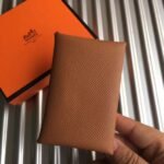 HERM Calvi Card Holder In Gold  Epsom Leather - 图片 6