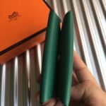 HERM Calvi Card Holder In Green Epsom Leather - 图片 2