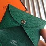 HERM Calvi Card Holder In Green Epsom Leather - 图片 3