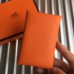 HERM Calvi Card Holder In Orange Epsom Leather - 图片 2