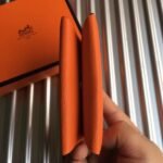 HERM Calvi Card Holder In Orange Epsom Leather - 图片 3