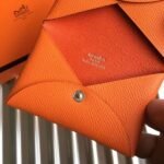 HERM Calvi Card Holder In Orange Epsom Leather - 图片 4
