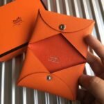 HERM Calvi Card Holder In Orange Epsom Leather - 图片 5