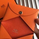 HERM Calvi Card Holder In Orange Epsom Leather - 图片 6
