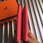 HERM Calvi Card Holder In Rose Azalee Epsom Leather - 图片 3