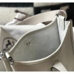 HERM Evelyne III TPM Bag In Pearl Grey Clemence Leather - 图片 5