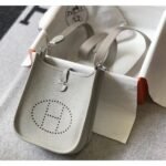 HERM Evelyne III TPM Bag In Pearl Grey Clemence Leather - 图片 6