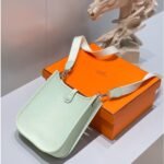 HERM Evelyne III TPM Bag In Vert Fizz Clemence Leather - 图片 3