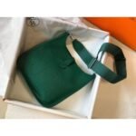 HERM Evelyne III 29 PM Bag In Vert Vertigo Clemence Leather - 图片 7