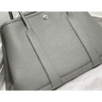 HERM Garden Party 30 Bag In Gris Meyer Taurillon Leather - 图片 7