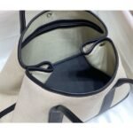 HERM Garden Party 36cm Bag in Toile and Black Leather - 图片 9