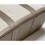 HERM Garden Party 36cm Bag in Toile and Taupe Leather - 图片 5