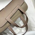 HERM Halzan 25 Bag in Gris Asphalt Clemence Leather - 图片 5