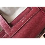 HERM Halzan 31cm Bag In Bordeaux Clemence Leather - 图片 4