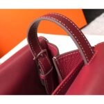 HERM Halzan 31cm Bag In Bordeaux Clemence Leather - 图片 7