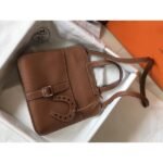 HERM Halzan 31cm Bag In Gold Clemence Leather - 图片 2