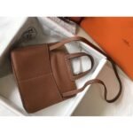 HERM Halzan 31cm Bag In Gold Clemence Leather - 图片 8