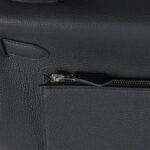 herm kelly 42 maxi handmade bag in black clemence leather