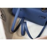 HERM Kelly Mini II Bag In Blue Agate Epsom Leather GHW - 图片 3