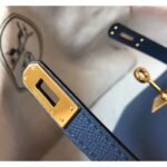 HERM Kelly Mini II Bag In Blue Agate Epsom Leather GHW - 图片 6