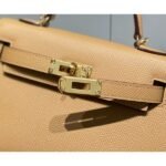 HERM Kelly Mini II Bag In Chai Epsom Leather GHW - 图片 5