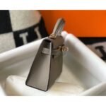 HERM Kelly Mini II Bag In Gris Asphalt Epsom Leather GHW - 图片 4