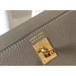 HERM Kelly Mini II Bag In Gris Asphalt Epsom Leather GHW - 图片 7