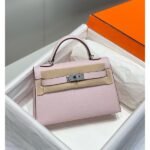 HERM Kelly Mini II Bag In Mauve Pale Epsom Leather PHW - 图片 2