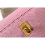 HERM Kelly Mini II Bag In Mauve Sylvestre Epsom Leather GHW - 图片 5