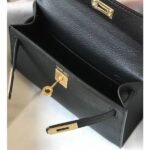 HERM Kelly Mini II Bag In Black Epsom Leather GHW - 图片 8