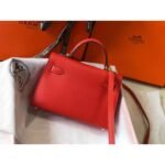 HERM Kelly Mini II Bag In Rouge Casaque Epsom Leather GHW - 图片 2