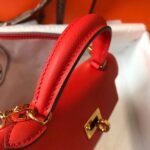 HERM Kelly Mini II Bag In Rouge Casaque Epsom Leather GHW - 图片 5