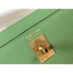 HERM Kelly Mini II Bag In Vert Criquet Epsom Leather GHW - 图片 6