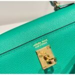 HERM Kelly Mini II Bag In Vert Jade Epsom Leather GHW - 图片 7